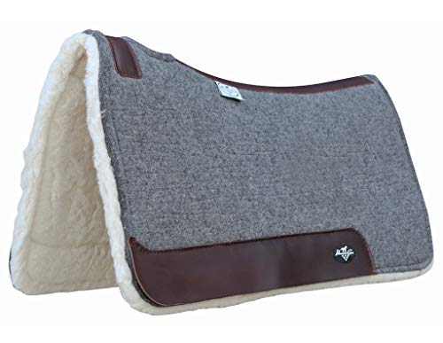 Sports Medicine Products Deluxe 100% Wool Saddle Blanket Pad W (With Fleece)