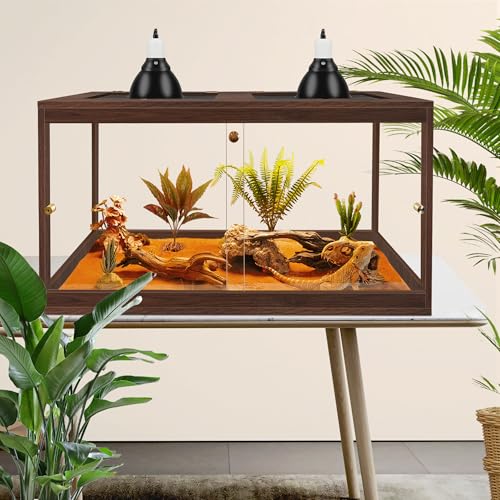 Retile Tank Bearded Dragon Tank (Walnut / 27 Gallons)