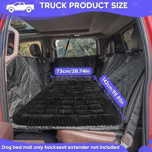 Dog Car Bed Mat Non (Black / For Truck//Large SUVs(56"x28.7"))