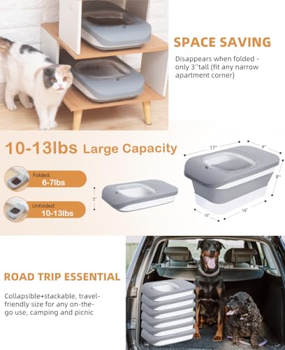 10 13 Lbs Dog Food Storage Container (Grey/10-13 Lbs)