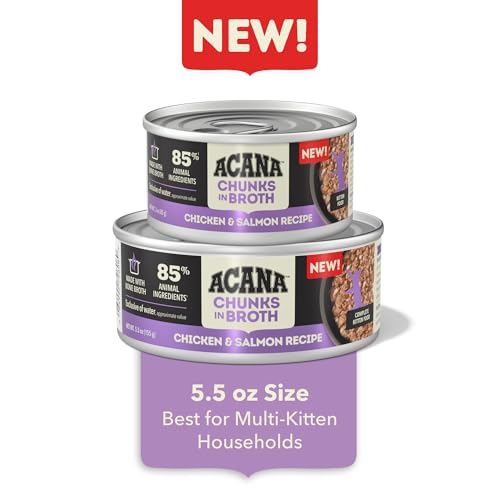 Chunks Wet Cat Food Kitten Recipe 5.5oz Cans (5.5 Ounce (Pack of 6))