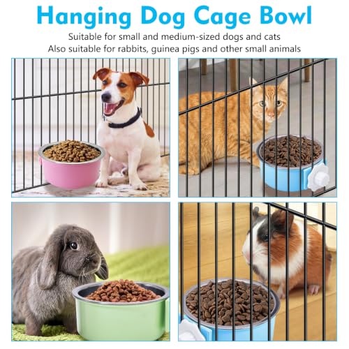 Crate Dog Bowl (3 PCS / Size: L (Blue, Green, Pink))