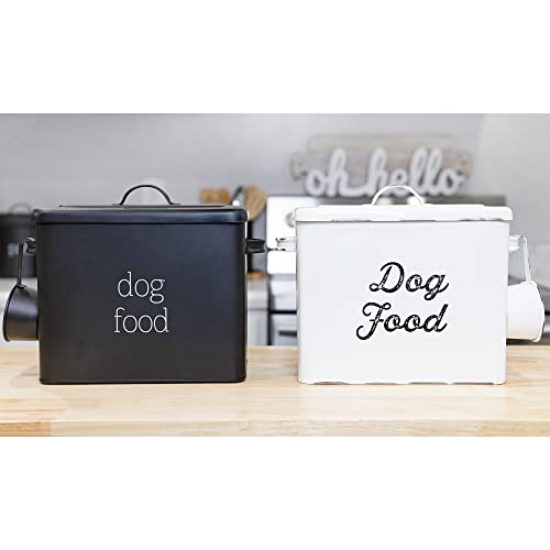 Retro Dog Food Canister (Black)