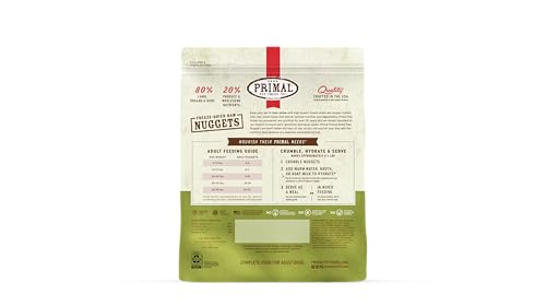 Primal Freeze Dried Raw Dog Food Nuggets (30 Ounce (Pack of 1))