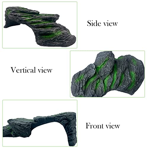 Resin Turtle Basking Platform (10.6 x6.5 x3.7 in / 27 x16. 5 x9. 4 cm.)