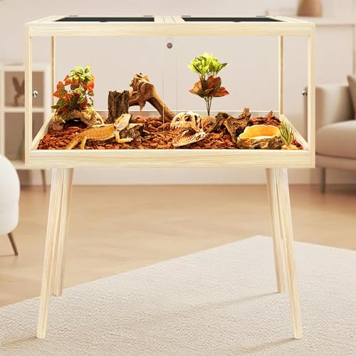 Bearded Dragon Tank with Legs (Oak / 60Gallons, 39inch)