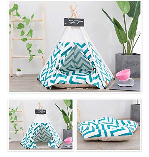 Cat Teepee Tent 16" x 20" (16"L x 16"W x 20"H (Weighing up to 15lbs/ 7kg))