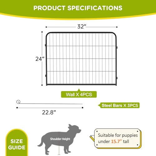 Dog Playpen Extender (4 panels)