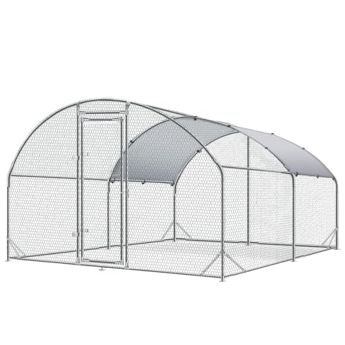 Metal Chicken Coop (154.8"L x 114.2"W x 76.0"H)