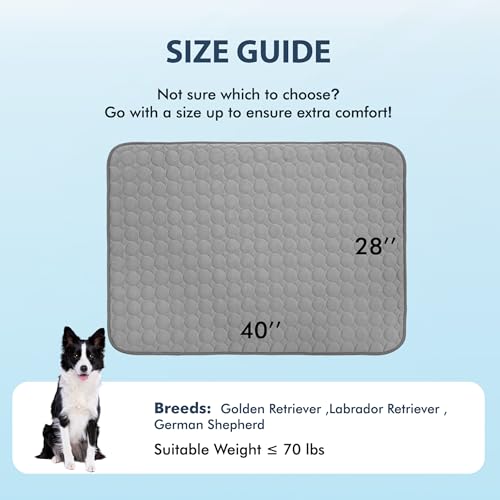 Summer Cooling Mat & Sleeping Pad (40" x 28" / Dark Grey)