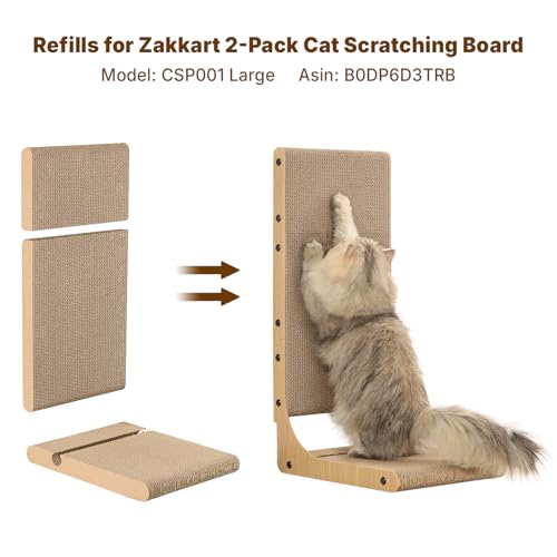 2 Pack Refill for Zakkart Cat Scratching Board (Refill for Large 2PC)