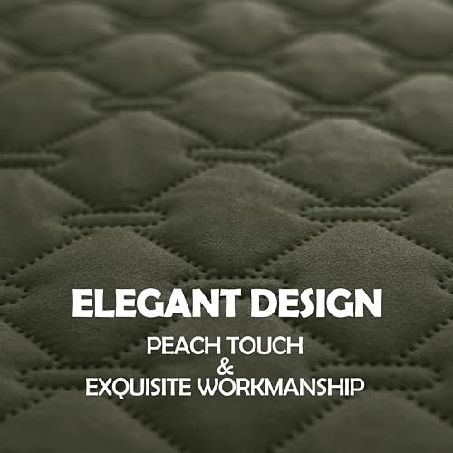 Waterproof Pet Couch Cover (30x80 Inch (Pack of 1) / Dark Olive/Light Olive)