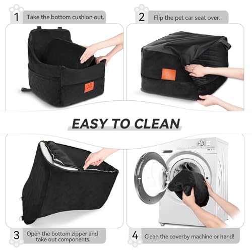 Dog Car Seat for Small (Black)