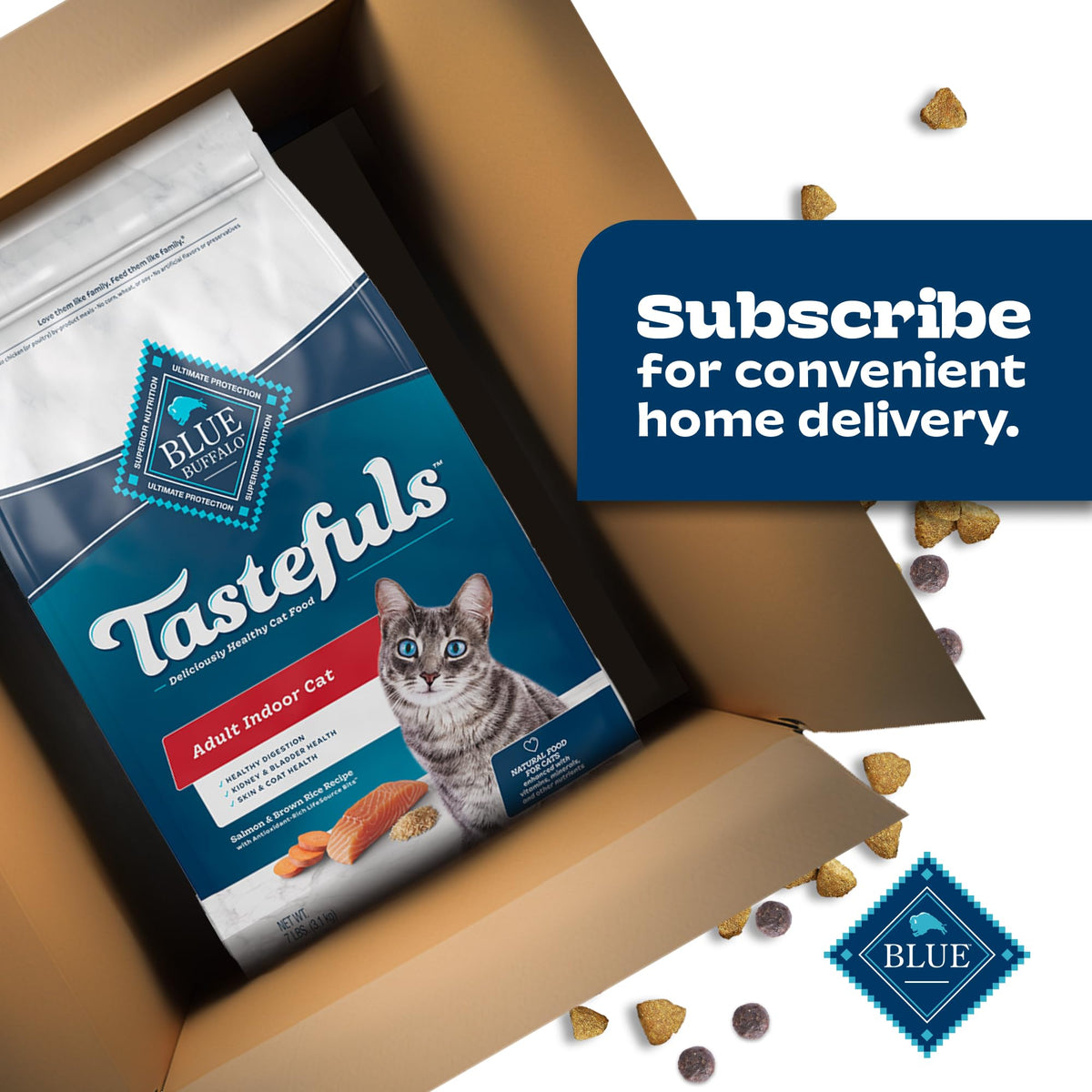 Tastefuls Salmon Adult Indoor Dry Cat Food (7 Pound (Pack of 1))