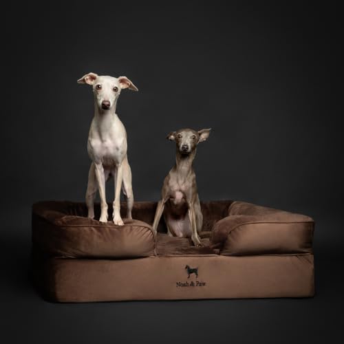 Dog Bed Orthopedic Memory Cooling Foam (Brown - VE / Large)