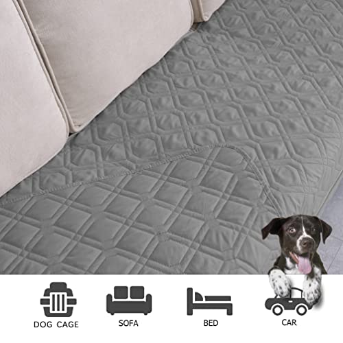 Waterproof Dog Bed Cover Pet Blanket for Furniture Bed Couch Sofa Reversible (30x100 Inch (Pack of 1) / Lightgrey)