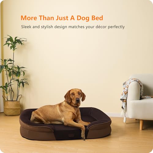Orthopedic Waterproof X (Brown / X-Large(45 x 32 x 7 inch))