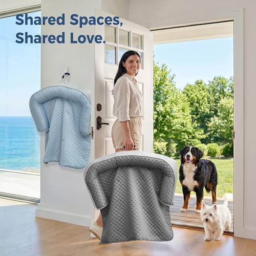 Medium Dog Cooling Bed for Sofa (Light Blue / 35"L x 31"W x 4.5"Th)