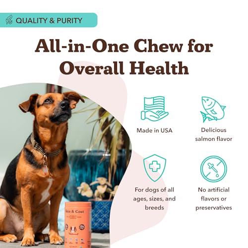 Skin & Coat Supplement for Dogs (180 Count)