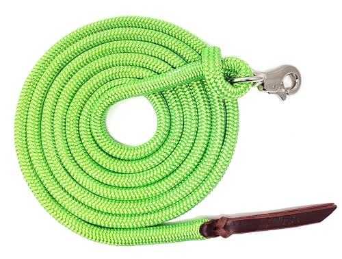 14FT Lead Rope with NP Snap (Neon Green / 14 ft. Nickel Trigger Snap)