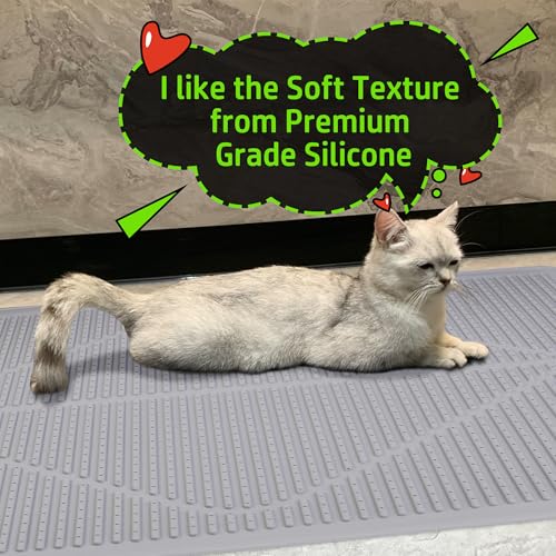 Silicone Cat Litter Mat XXL (Black)