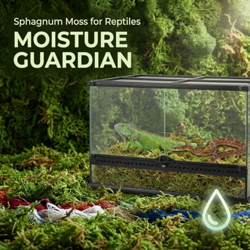 Sphagnum Moss for Reptiles (6.3 Ounces / Green)