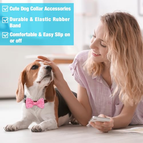 50 Pcs Dog Paw Bow Ties