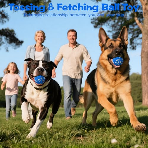 Smart Dog Ball Interactive Dog Toy with Remote Control (Blue)