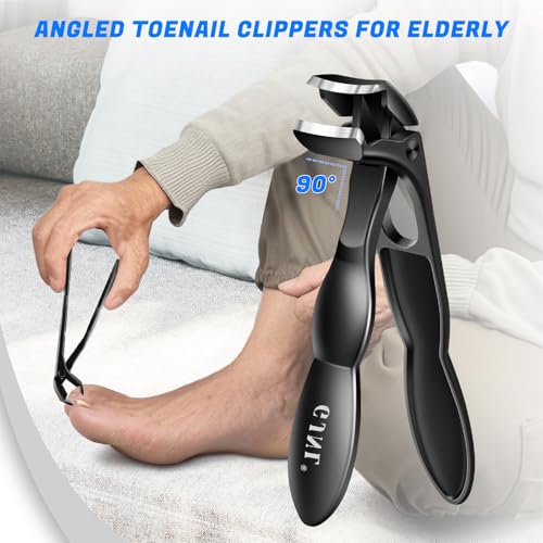 Toenail Clippers for Thick Toenails for Seniors 6PCS (Ingrown & Angled & Slanted)