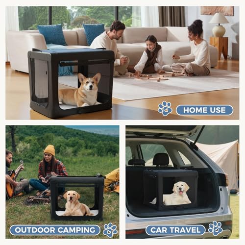 Soft Dog Crate 30 Inch (Black / 36 Inch)