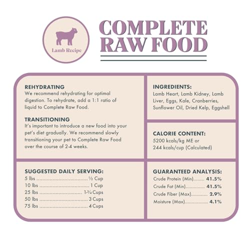 Pets Freeze Dried Lamb Raw Food for Dogs