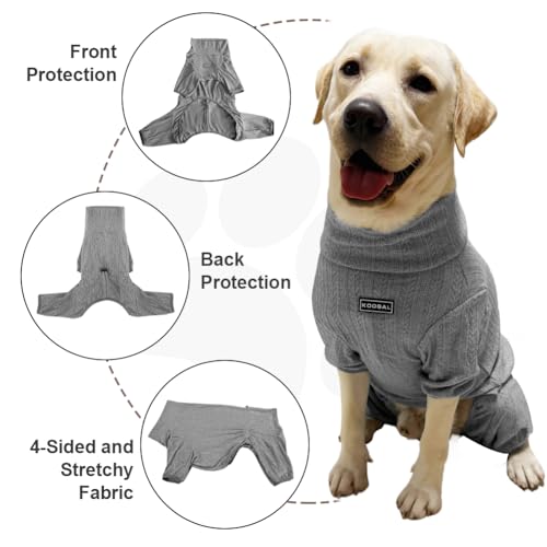 Dog Pyjamas PJS Sweater Clothing and Loungewear Suitable for Medium to Large Breeds of Dogs (Sweater Gray / 4XL)