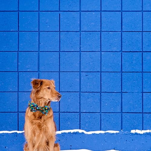 Dog Collar Boy Pet Collars Blue Durable Soft Bow (Starship Rocket / X-Small (Pack of 1))