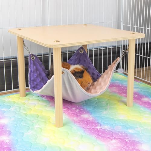 Enlarged Guinea Pig Hammock with Wooden Stand (Hammock with stand)