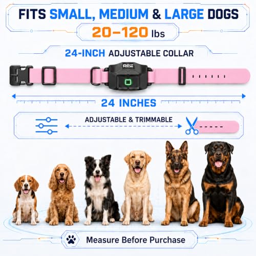 GPS Wireless Dog Fence System with Free App (Pink)