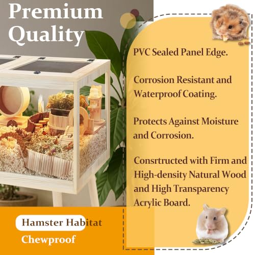Hamster Cage Chewproof (32.0"L x 16.0"W x 40.0"H)