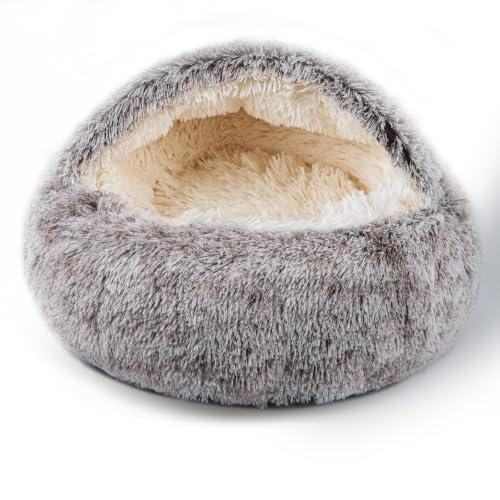 Cat Bed for Indoor Cats (Khaki|bigger / 20*20inch)