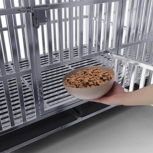 Collapsible Stainless Steel Dog Crate (48.0"L x 32.0"W x 32.0"H)