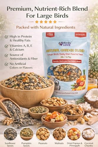 All Natural Garden Blend Bird Food for Parrots 2lb (2 Pound (Pack of 1))