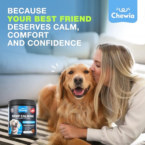 Hemp Calming Chews for Dogs Anxiety Relief (180 count / Beef Flavor Calming Chews)