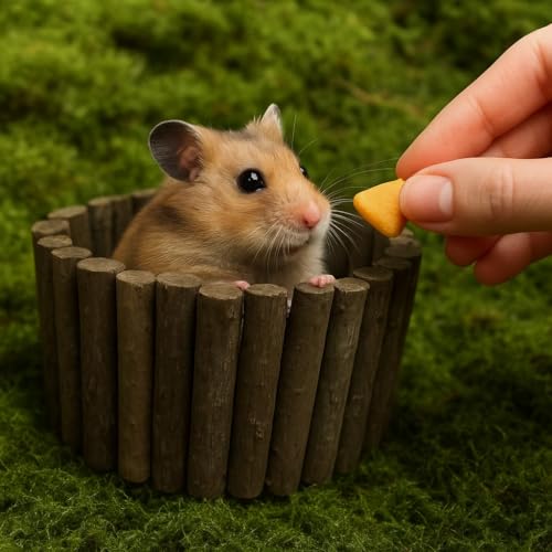 Wooden Hamster Suspension Bridge Toy