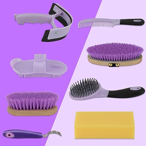 Horse Grooming Kit (Purple)