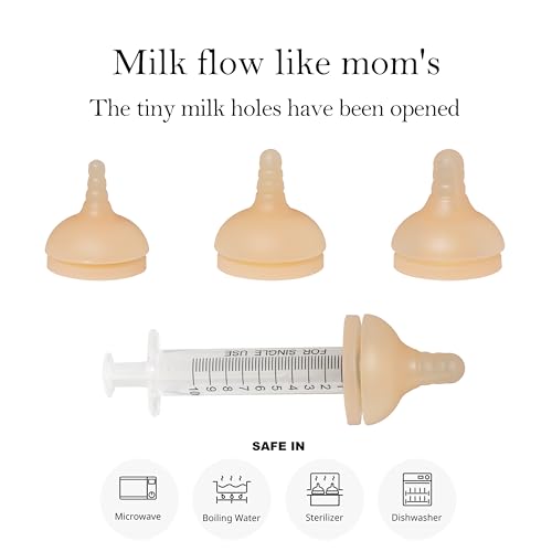 Puppy Feeder kit (Replacement Nipple (4 Nipple+6 Syringes))