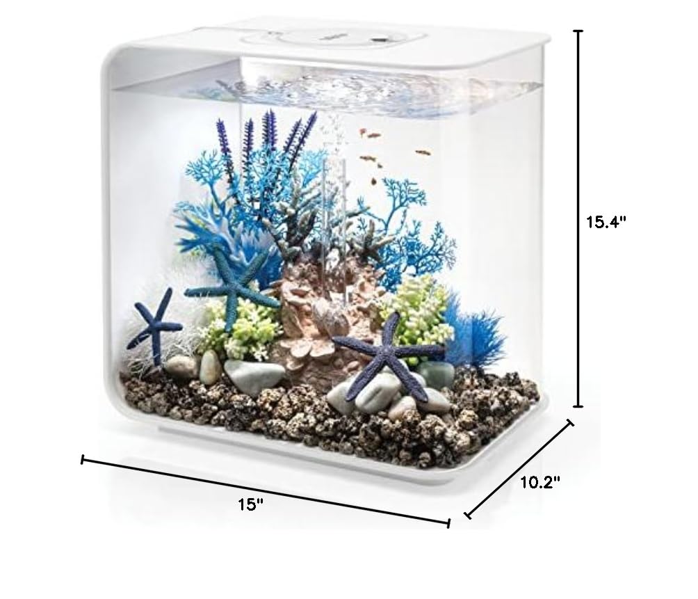 Flow 30 Acrylic 8 (8 Gallon / White with LED Lighting)