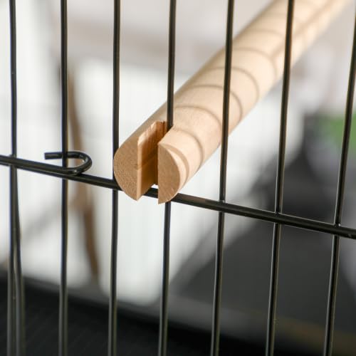 Large Bird Cage 1.7 ft. Width for Wingspan 55" (Black)