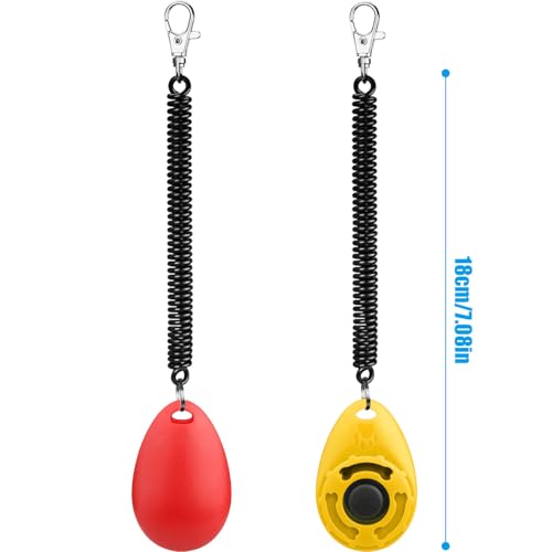 Dog Clicker for Training (Red and Yellow)