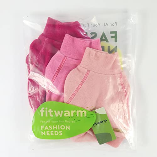 Classic Fleece Dog Sweater (XX-Large / Pink-Rose-Baby Pink)