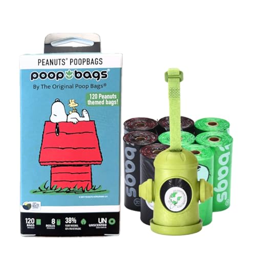 Peanuts Snoopy Dog Waste Bags (Dispenser + 135 Bags)