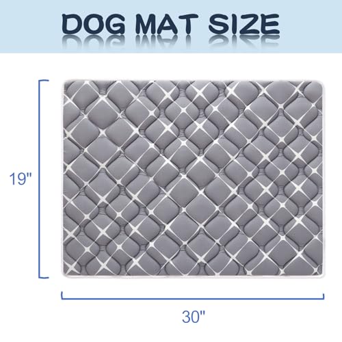 Dog Crate Mat (Gray / 30.0"L x 19.0"W)