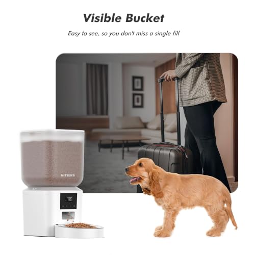 Automatic Cat Feeder (Pure White)
